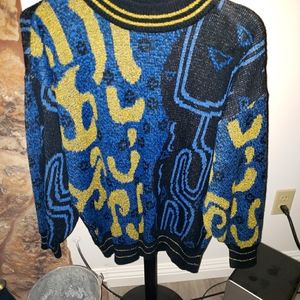 Vintage City Street Sweater Size Large